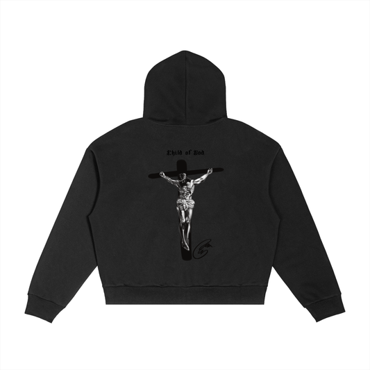 Child of God | PROSPER | cropped heavyweight zip hoodie.