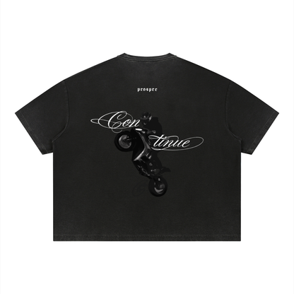 Continue | PROSPER | baggy heavyweight boxy waffle tee