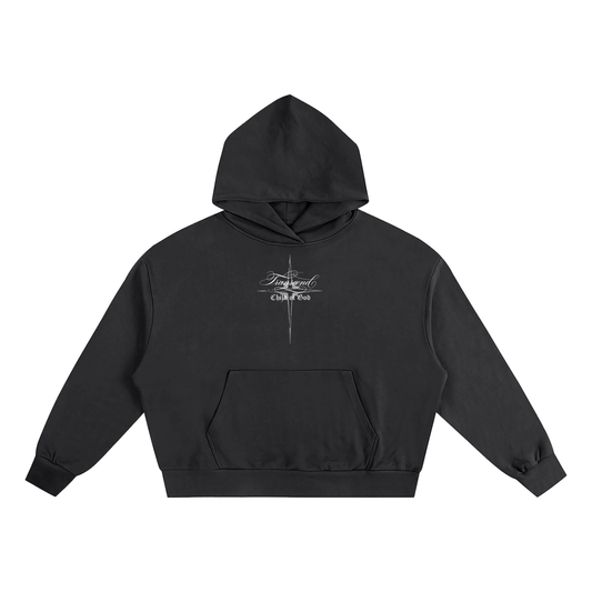 Transcend | PROSPER | cropped heavyweight hoodie.