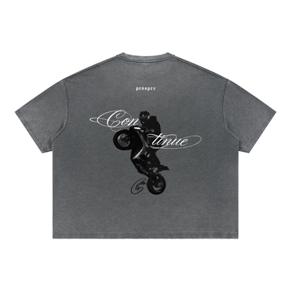 Continue | PROSPER | baggy heavyweight boxy waffle tee